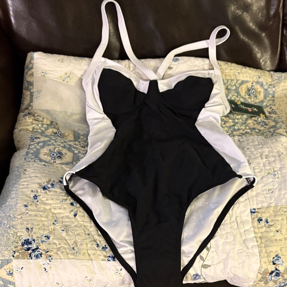 Black and White Swimsuit